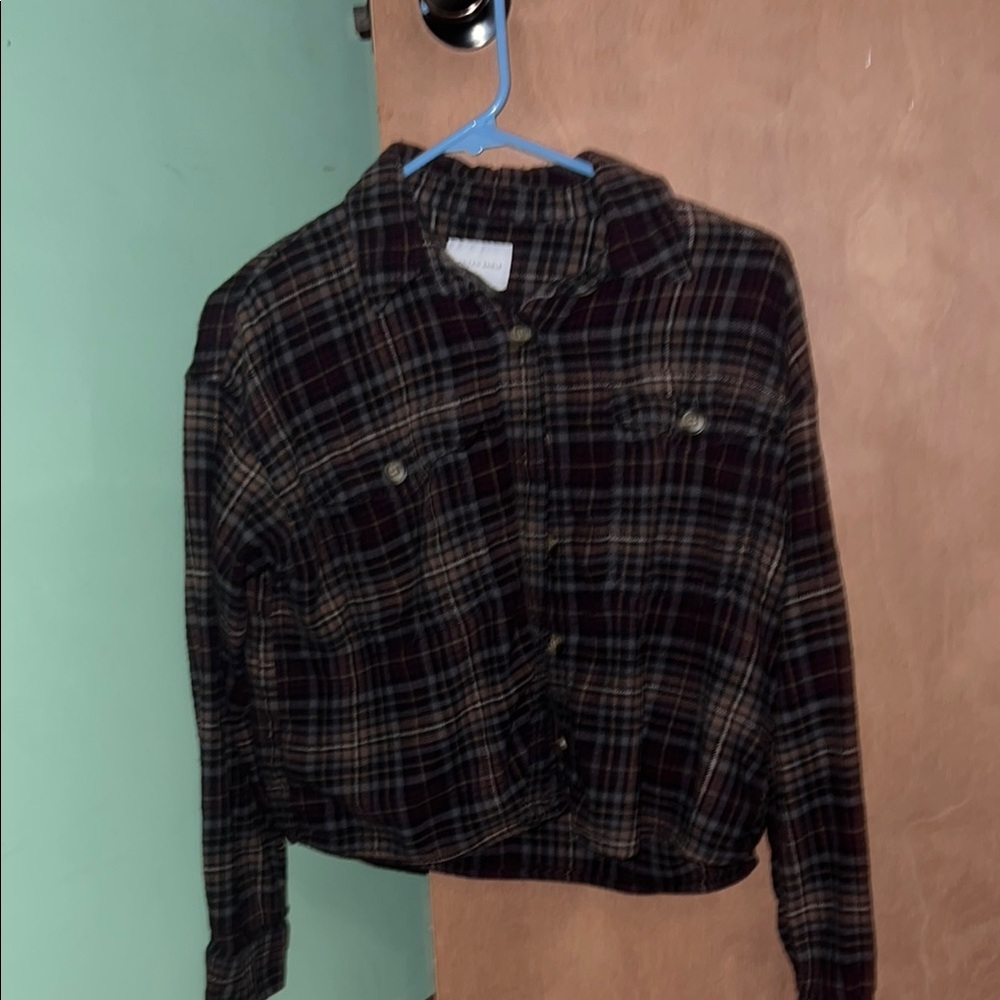 American Eagle By Payless Red and Black Bomber Jacket